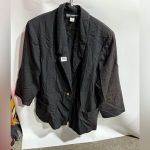 #3420-Sag Harbor Black Women's Single-Button Blazer